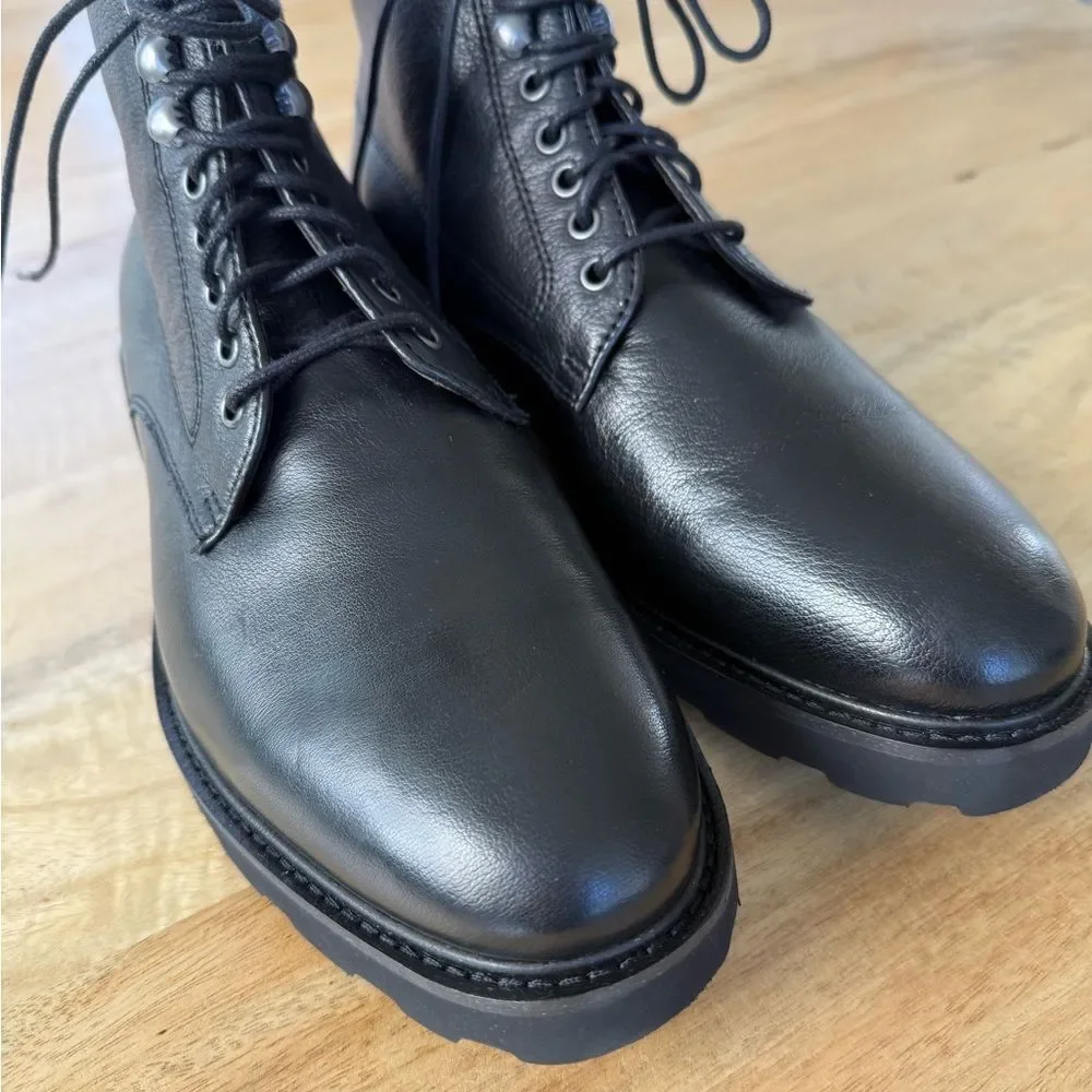 New!  Gordon Rush Austin Lace Up Chukka Boots Leather Black Size 9.5B